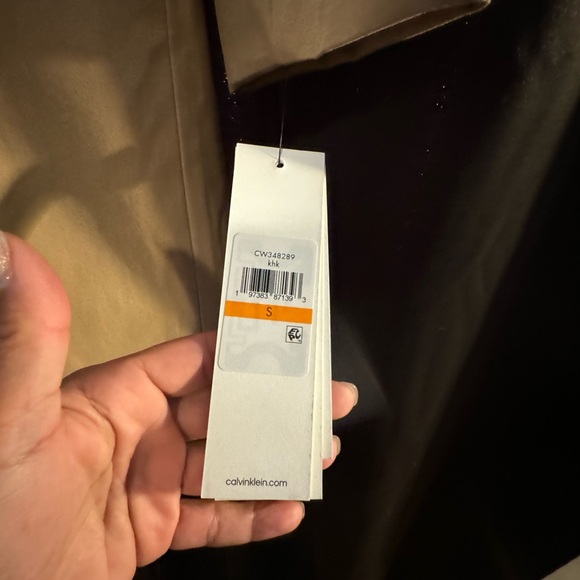 NWT Calvin Klein trench coat with hood - Picture 5 of 14